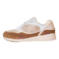 saucony 索康尼 SHADOW 6000咖啡时光复古休闲鞋男女情侣运动鞋白咖啡43