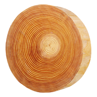 全适商用松木圆形砧板菜板菜墩案板剁骨剁肉板实木大切菜板子36*5.5cm