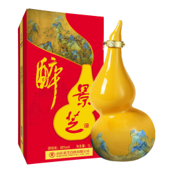景芝 精品摆件高度白酒 山东酒福禄小酒 56度 1000mL 1坛 大葫芦（送礼袋）
