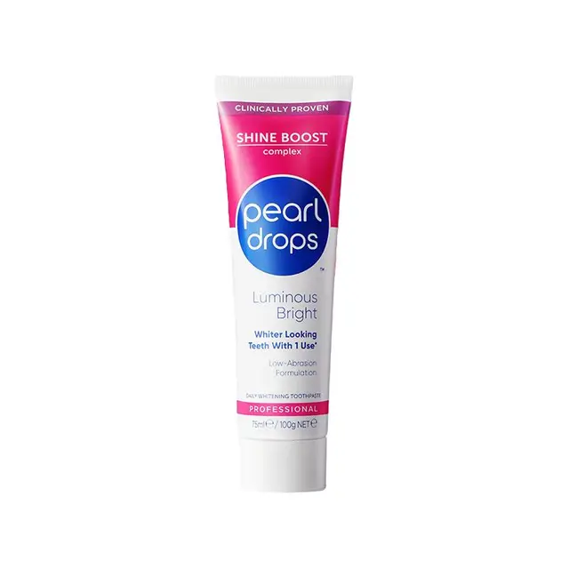 pearldrops倍洁丽珍珠闪耀英国牙膏色修去黄去渍清洁牙膏100g