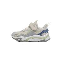 LI-NING 李宁 童鞋儿童运动鞋男女小童云川V7KIDS魔术贴减震回弹运动鞋6 南极灰/硬币灰/间灰色 30