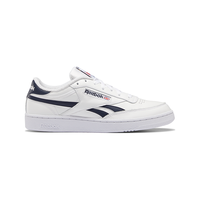 Reebok/锐步CLUB男鞋女鞋时尚低帮系带板鞋白色/海蓝色春秋H04168