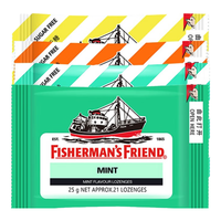 渔夫之宝英国零食 硬糖果 含片清新口气西柚薄荷柠檬润喉糖 混合口味25g*5袋（5口味各1包）