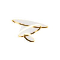 ARROW箭牌照明 吊灯LED餐厅灯北欧后现代卧室吧台简约中山灯具现代简约 【金色】三环60瓦米家适20平内