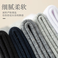 雅鹿袜子男士中筒透气春夏季薄款长筒袜黑色商务吸汗男生款 黑色 10双 均码