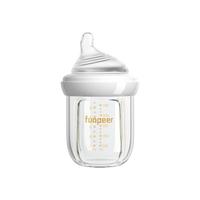 粉皮儿玻璃奶瓶新生婴儿0到6个月宝宝防胀气防呛奶嘴母乳实感