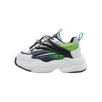 KAPPA KIDS卡帕童鞋儿童鞋网面运动鞋男童春季中大童鞋女童跑步鞋老爹鞋 黑色 28码内长约181mm