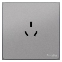 Schneider Electric 施耐德电气 皓呈系列 A3T426_10S_PG_C1 三孔10A插座 薄雾灰