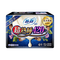 Sofy/苏菲 夜用超熟睡 卫生巾  42cm*4片 420mm
