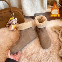 金狐狸 靴子女秋冬季2025新款时尚百搭女棉鞋加厚加绒短靴显高女鞋