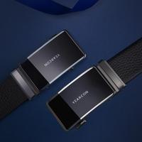 意尔康 头层牛皮男士皮带商务百搭送礼佳选自动扣腰带