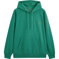 GXG奥莱  双色立体印花中廓连帽卫衣 绿色 1