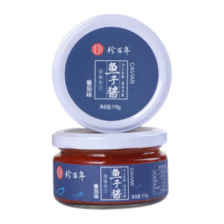 珍百年 鱼子酱110g番茄味早餐拌面酱即食鱼籽酱海鲜罐头寿司火锅预制菜