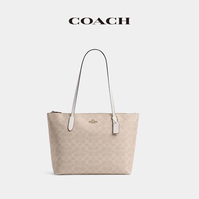 COACH 蔻驰 女士时尚印花大容量通勤单肩手提托特包 CBT18-IMXDM