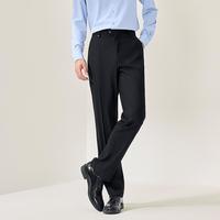 海澜之家 25秋冬典雅纯色细腻直筒商务休闲垂顺透气男士西裤