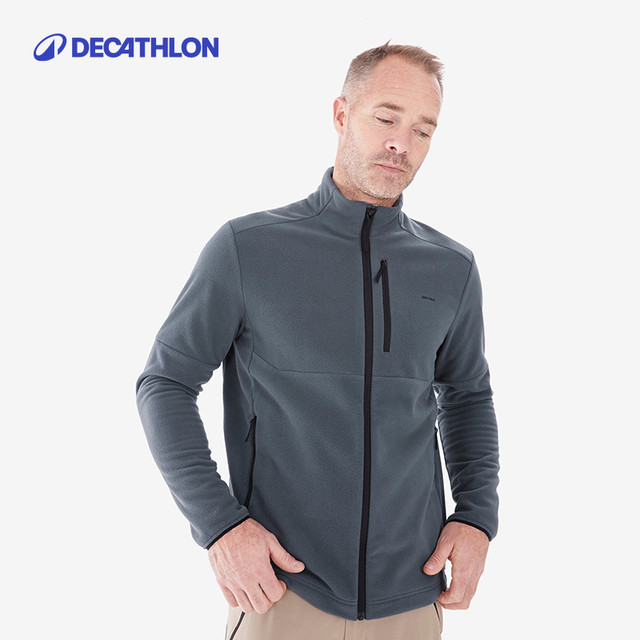 移动端：迪卡侬 DECATHLON MH500山地徒步摇粒绒保暖外套户外抓绒男款冲锋衣内胆ODF