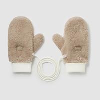 302Go女士挂脖手套保暖秋冬季户外防风防寒半指加厚加绒防冻