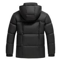 鸭鸭 【90鸭绒】冬季简约纯色面包服宽松舒适保暖连帽短款羽绒服男