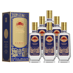 泸州老窖 纸景柔和 浓香型白酒 52度 500ml*6瓶 整箱装（含礼袋）中秋礼品