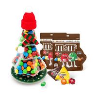 百亿补贴：m&m's 玛氏 mm豆牛奶巧克力 347g 圣诞树加小帽子围巾
