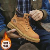 Dickies 工装靴男秋冬大黄靴男短筒靴增高马丁靴休闲百搭男靴
