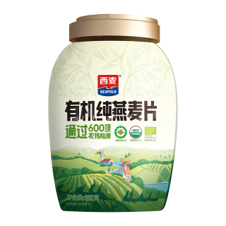 西麦 有机纯燕麦片 880g