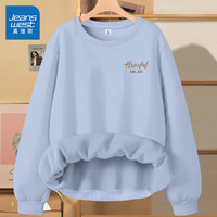 真维斯 JEANSWEST 女士加绒加厚保暖卫衣