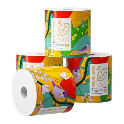 喵满分 Miaomf Designer Series 2409230400631 原生木浆有芯卷纸 加厚6层*4卷装