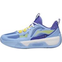 LI-NING 李宁 童鞋男大童2023新款天影室内外实战减震篮球鞋舒适低帮运动鞋