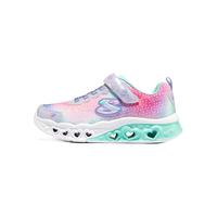 斯凯奇（Skechers）童鞋子女秋季儿童可爱梦幻闪灯鞋魔术贴可爱运动鞋 薰衣草色/多彩色/LVMT 35码