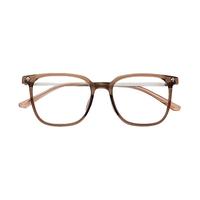 潮库冷茶时尚修颜近视眼镜框精致女款可配度数高清镜片散光防蓝光 【视特耐镜片】50132冷茶色 蔡司视特耐1.67非球面镜片0-800