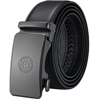 金利来 【蛇年生肖款】简约男士皮带圆形蛇纹头层牛皮腰带裤带