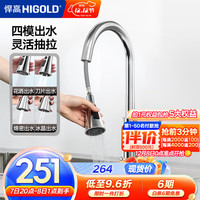悍高 HIGOLD 水槽冷热龙头 经典拉丝款