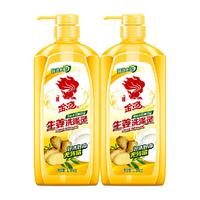 金鱼 洗洁精生姜1.3KG*2瓶洗涤灵去油家用餐饮厨房果蔬食品可用