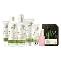 FRANIC 法兰琳卡 护肤套装 (洁面膏120ml+精华水120ml+乳液120ml+眼部精华乳20g+面贴膜25ml*10片+芦荟胶40ml+玫瑰花苞水50ml+粉嫩补水体验包)