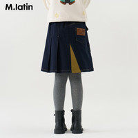马·拉丁（M.Latin）马拉丁儿童袜子2025冬装女大小童连裤袜 深杂灰 3-5岁