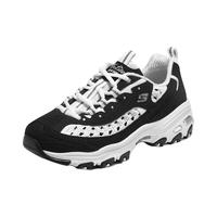 斯凯奇(Skechers)春季女厚底增高熊猫鞋黑白复古老爹鞋896197 黑色/白色/BKW 35