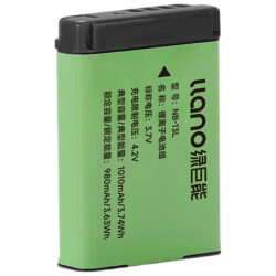 绿巨能 IIano LIano 绿巨能 NB-13L 锂离子相机电池 3.6V 1010mAh