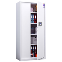 奈高 NG 保密柜文件柜双保险铁皮柜办公资料柜电子密码锁档案柜钢制防盗柜灰白通门不带斗款