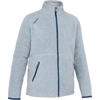 迪卡侬 帆船保暖生态设计摇粒绒夹克灰色4283680151-160cm12-13岁