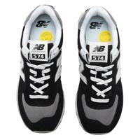 NEW BALANCE男鞋女鞋休闲鞋 轻便透气跑步低帮运动鞋子男女 nb574 U574FBG-D/黑色/574系列 38码/内长235mm