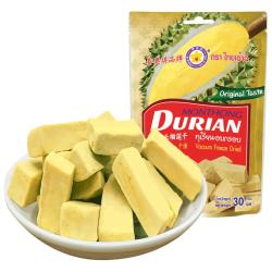 泰奥琪 ThaiAoChi 冻干金枕头榴莲干30g 泰国进口无添加果干蜜饯解馋零食