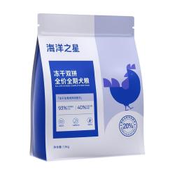 海洋之星 洋之星 双拼纯一肉源犬粮冻干生骨肉鸡肉1.8kg泰迪柯基主粮狗粮