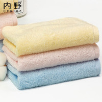 Uchino 内野 炫沄柔软毛巾 TG 纯棉洗脸毛巾 蓝色 1条 252g 浴巾 60cm*120cm 吸汗舒适