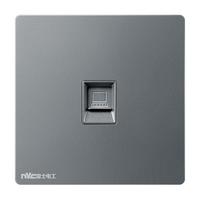 雷士 NVC Lighting照明 心悦系列 Q3 一位电脑插座 星空灰