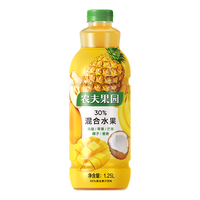 农夫果园凤梨/苹果/芒果/椰子/香蕉混合口味1.25L【临期清仓】