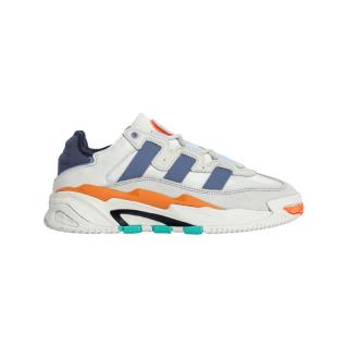 adidas「奶包鞋」阿迪达斯三叶草NITEBALL男女复古经典运动鞋 水泥白/紫/米白/橘 43(265mm)