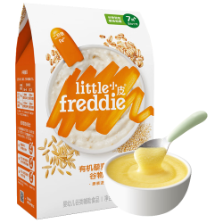LittleFreddie Little Freddie）米粉高铁双有机 婴儿宝宝辅食新鲜低敏米糊6到12个月以上 【7月