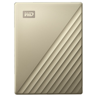 Western Digital 西部数据 My Passport Ultra系列 精英款 2.5英寸 Type-C便携移动机械硬盘 5TB USB3.0 金色