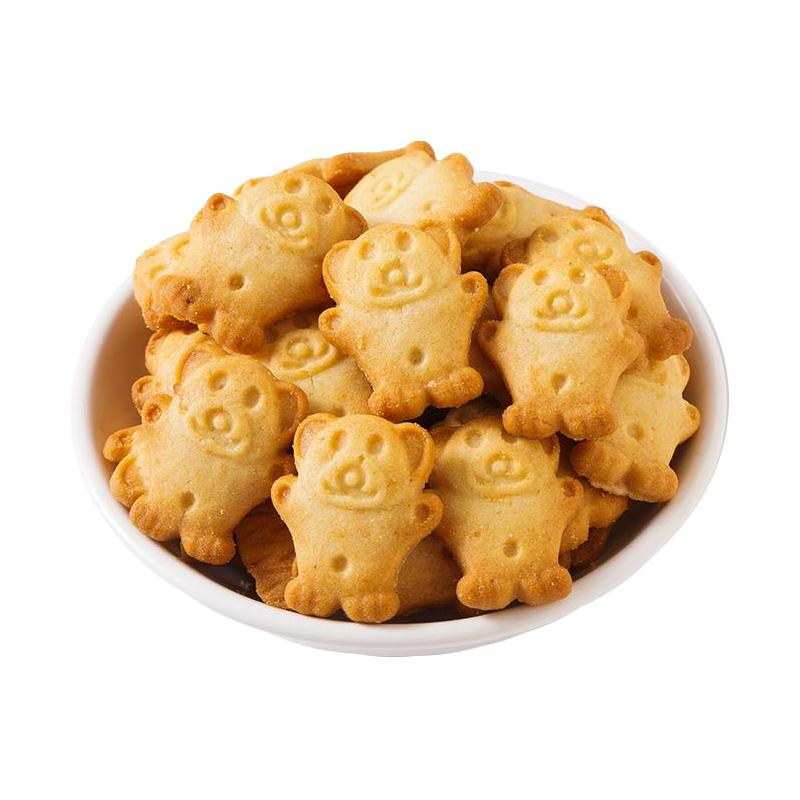 盖能曲奇蔓越莓小熊饼干儿童卡通夹心零食怀旧小吃休闲食品